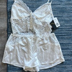 Seductivewear by cinema etoile 2 piece bridal white lace set